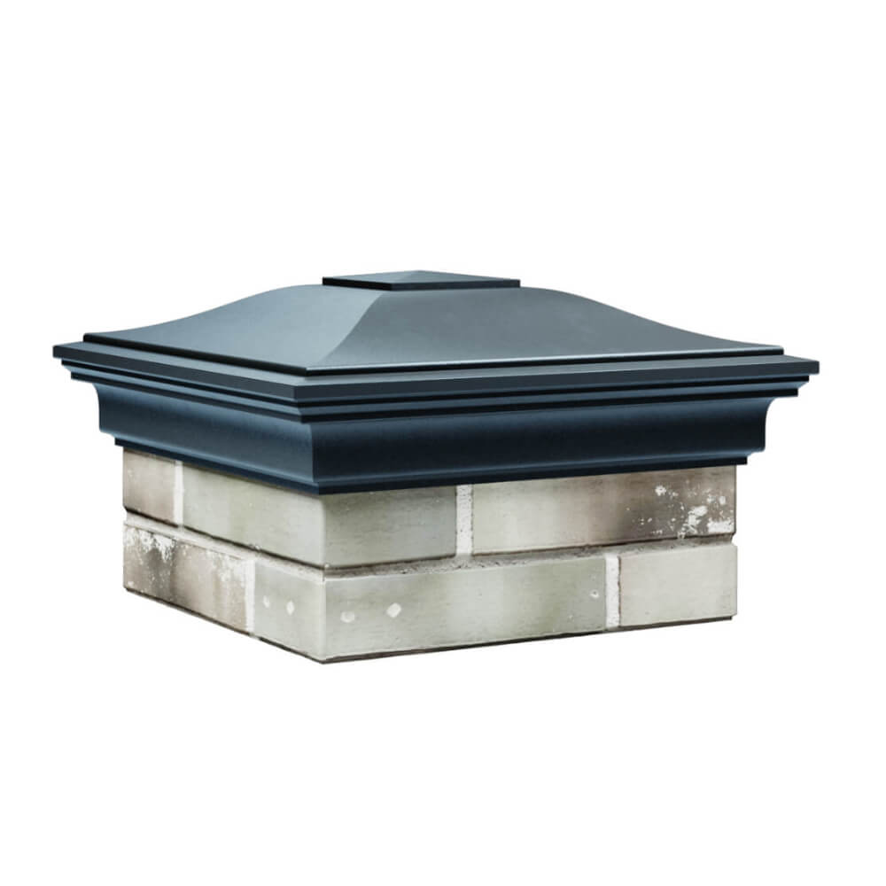 Колпак Zking Монблан Серый на столб 1.5х1.5 еврокирпича 0.7НФ (355х355мм) в Пензе фото