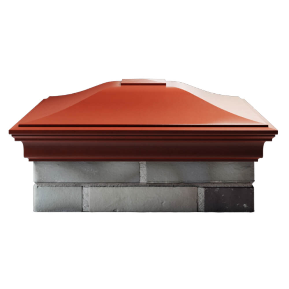 Колпак Zking Монблан Красный на столб 2х2 кирпича (515х515мм) в Пензе фото