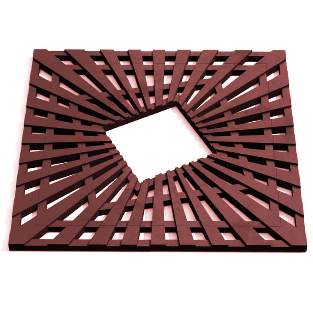 Приствольная решетка для дерева ZKING ATMOSPHERE 1.2х1.2м Коричневая Пенза фото