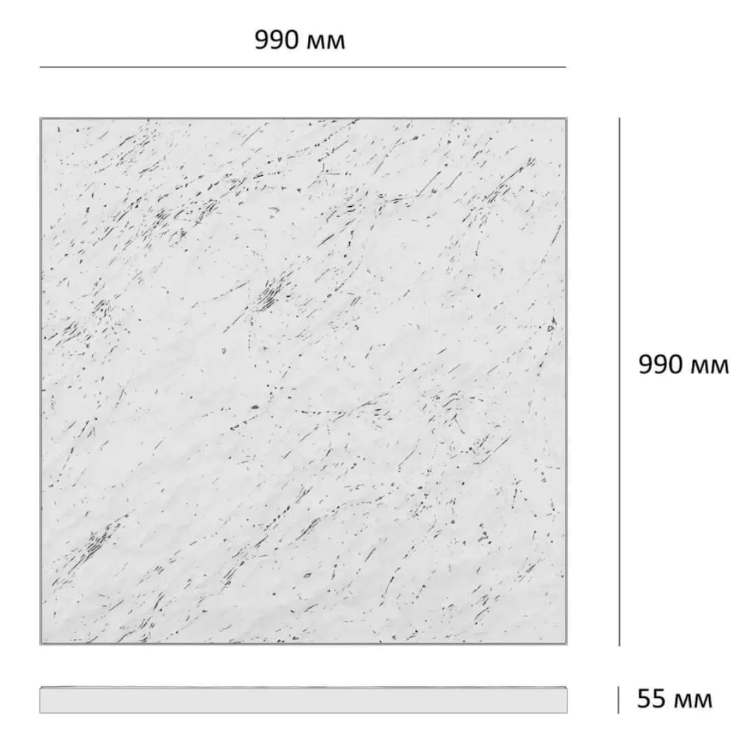 Шаговая плита STONE Светлая Галька 990х990х55мм в Пензе фото