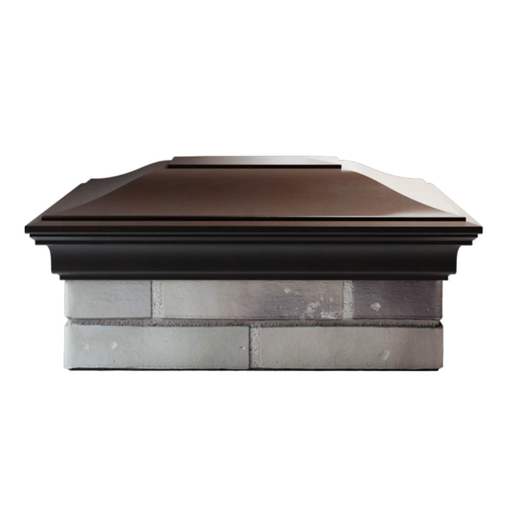 Колпак Zking Монблан Коричневый на столб 2х1.5 кирпича (515х385мм) в Пензе фото