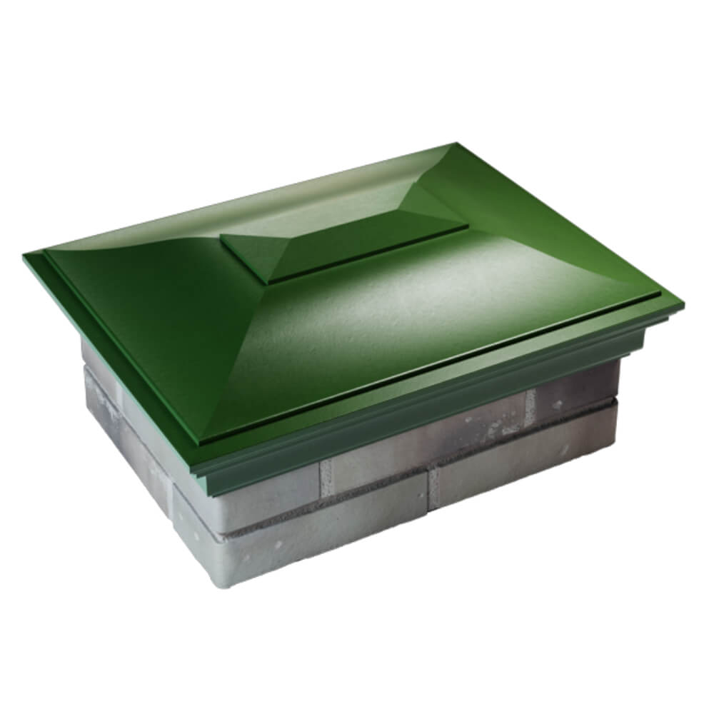 Колпак Zking Монблан Зеленый на столб 2х1.5 кирпича (515х385мм) Пенза фото