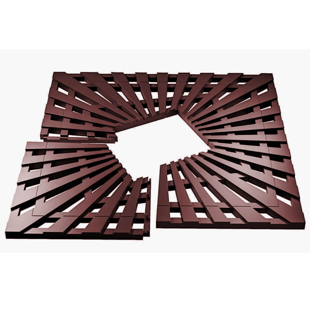 Приствольная решетка для дерева ZKING ATMOSPHERE 1.2х1.2м Коричневая в Пензе фото