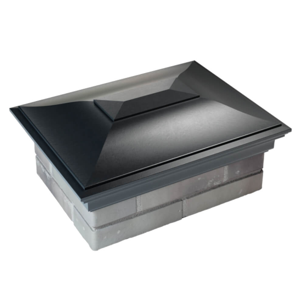 Колпак Zking Монблан Черный на столб 2х1.5 кирпича (515х385мм) Пенза фото