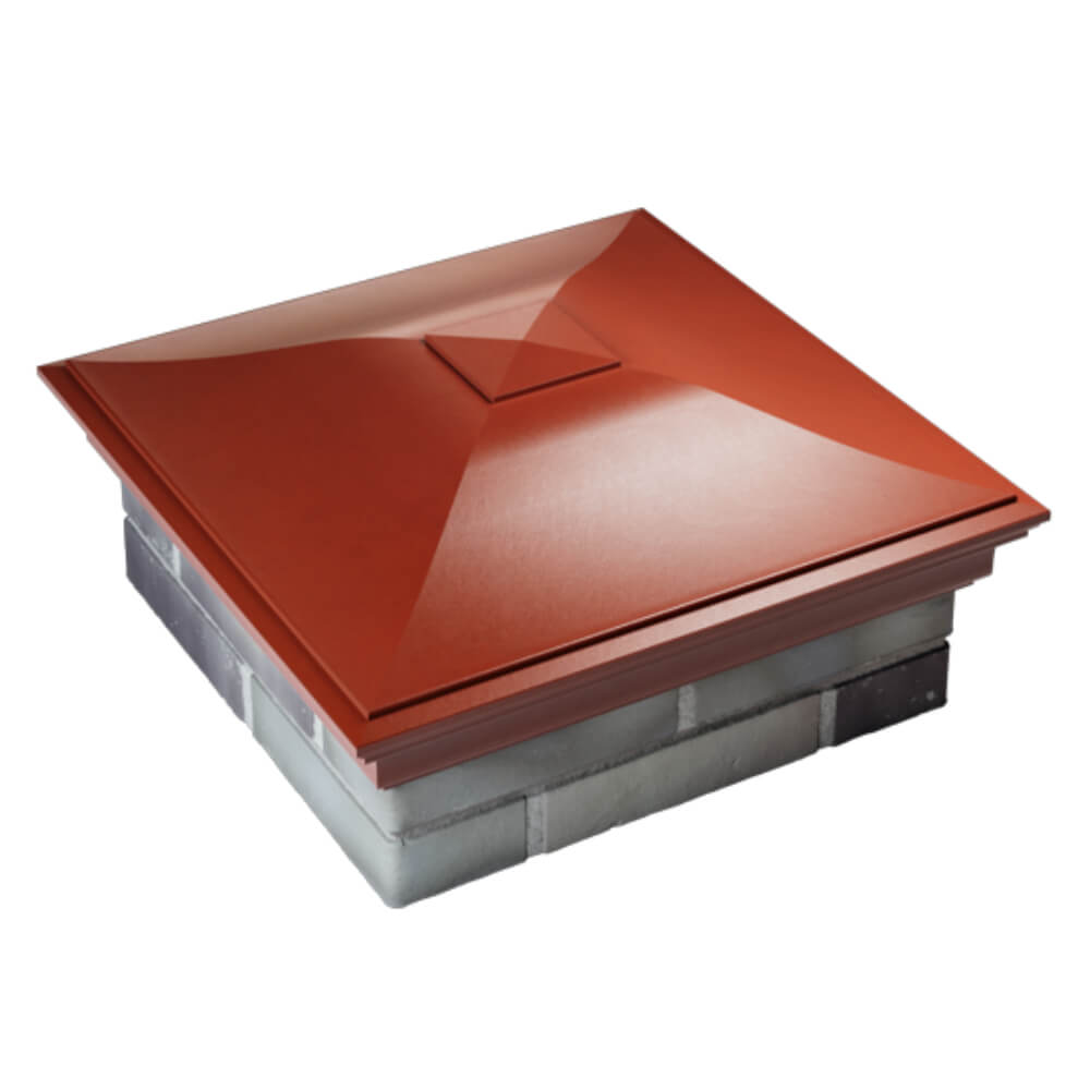 Колпак Zking Монблан Красный на столб 2х2 кирпича (515х515мм) Пенза фото