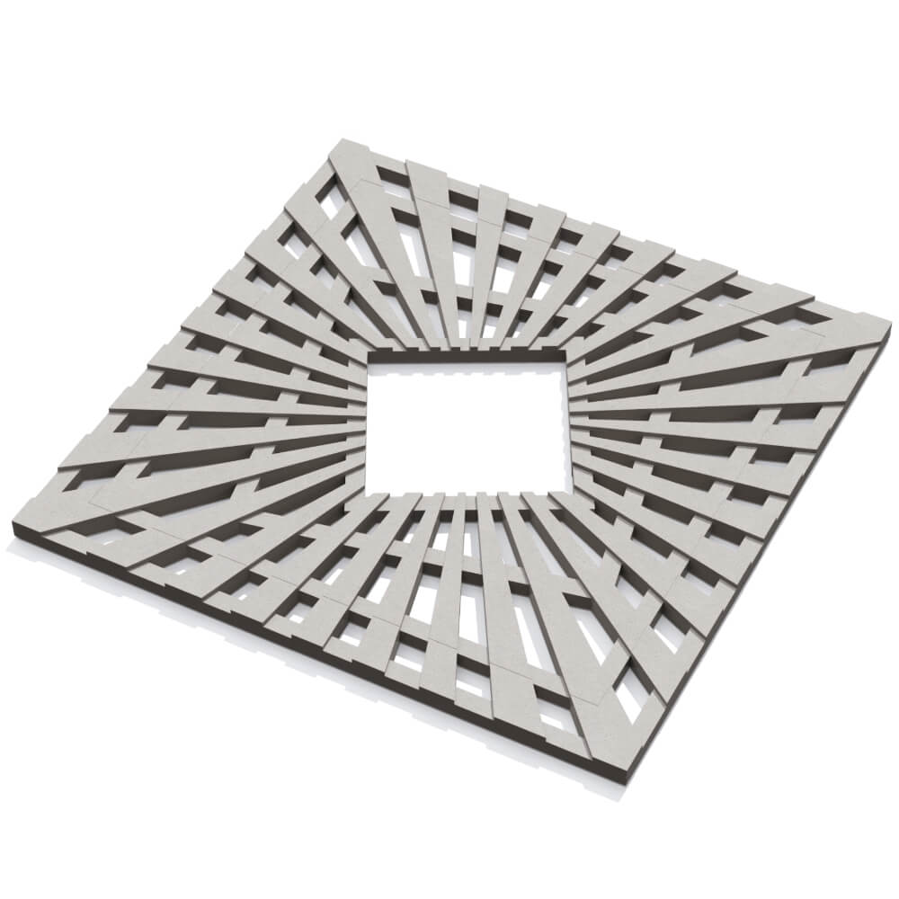 Приствольная решетка для дерева ZKING ATMOSPHERE 1.2х1.2м Бежевая в Пензе фото