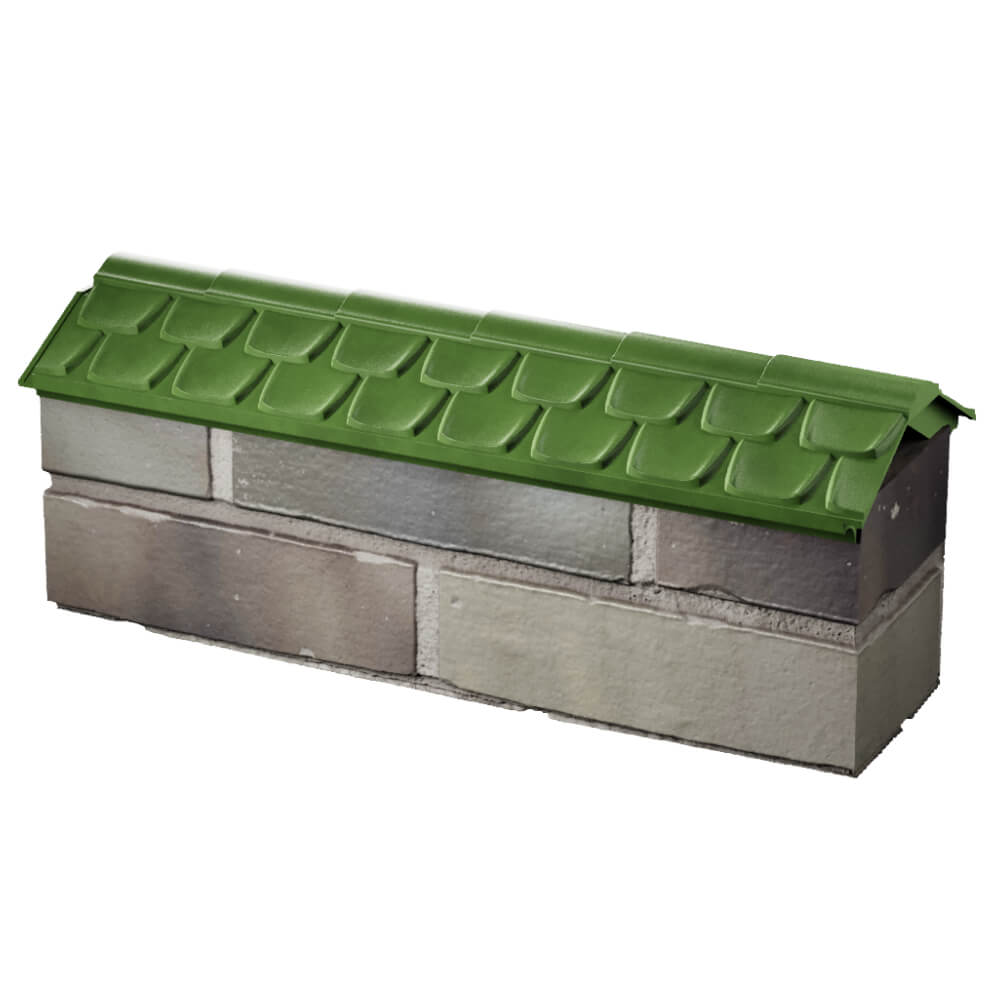 Парапет Zking Эльбрус Зеленый с посадкой на 0.5 кирпича (130мм) в Пензе фото