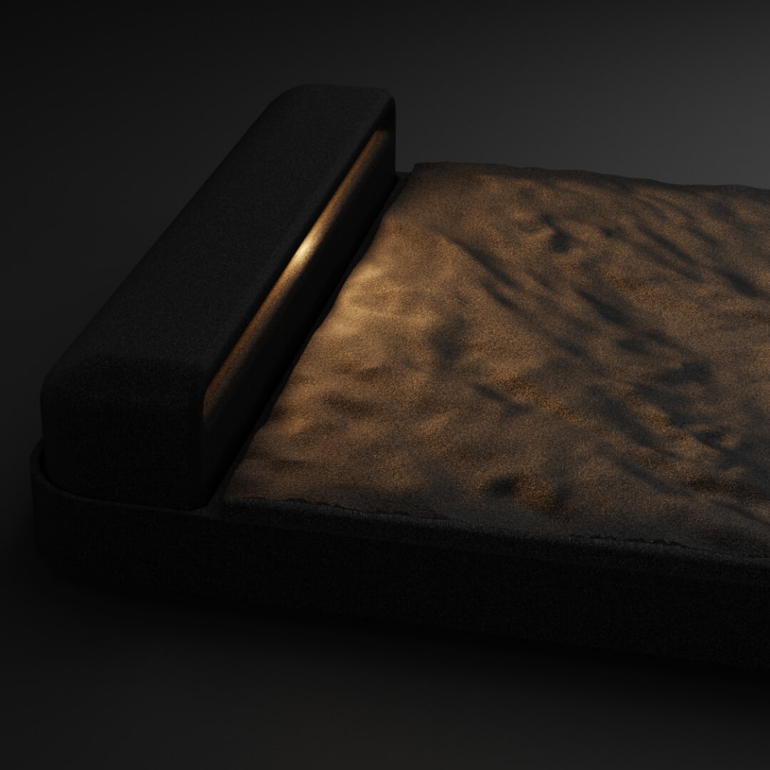 LED Светильник для шаговой плиты STONE Черный Сланец 330х75х98мм Пенза фото