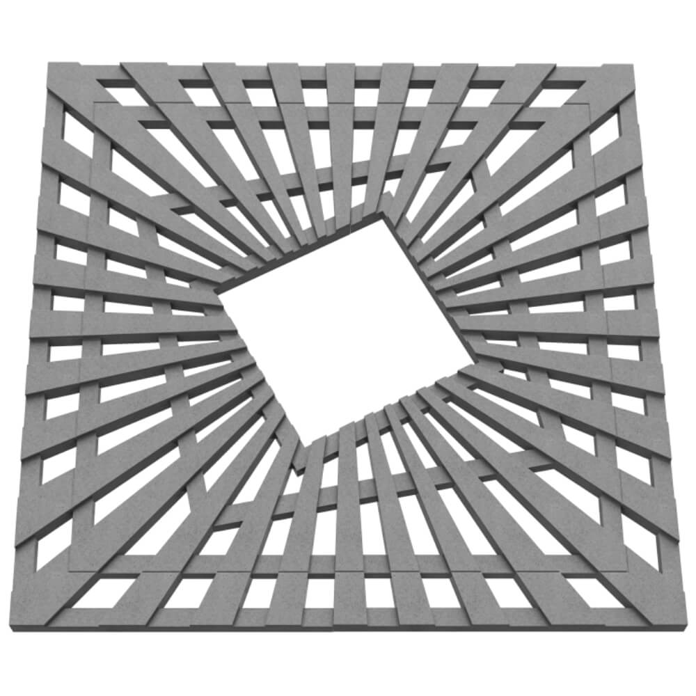 Приствольная решетка для дерева ZKING ATMOSPHERE 1.2х1.2м Серая в Пензе фото