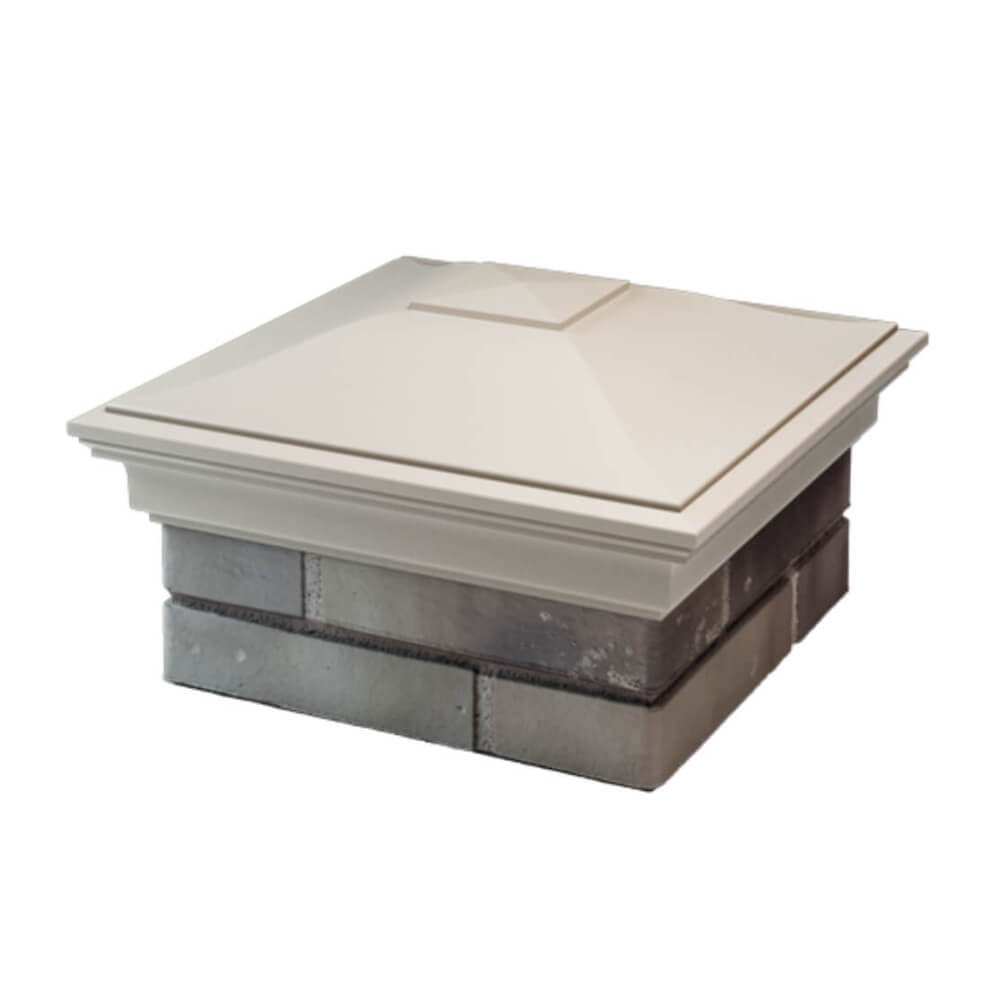 Колпак Zking Монблан Бежевый на столб 1.5х1.5 еврокирпича 0.7НФ (355х355мм) в Пензе фото