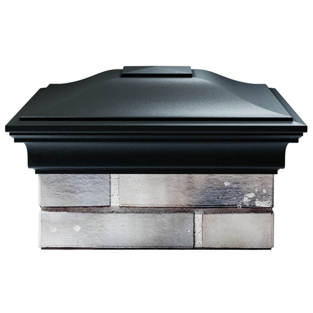 Колпак Zking Монблан Черный на столб 1.5х1.5 кирпича (385х385мм) Пенза фото