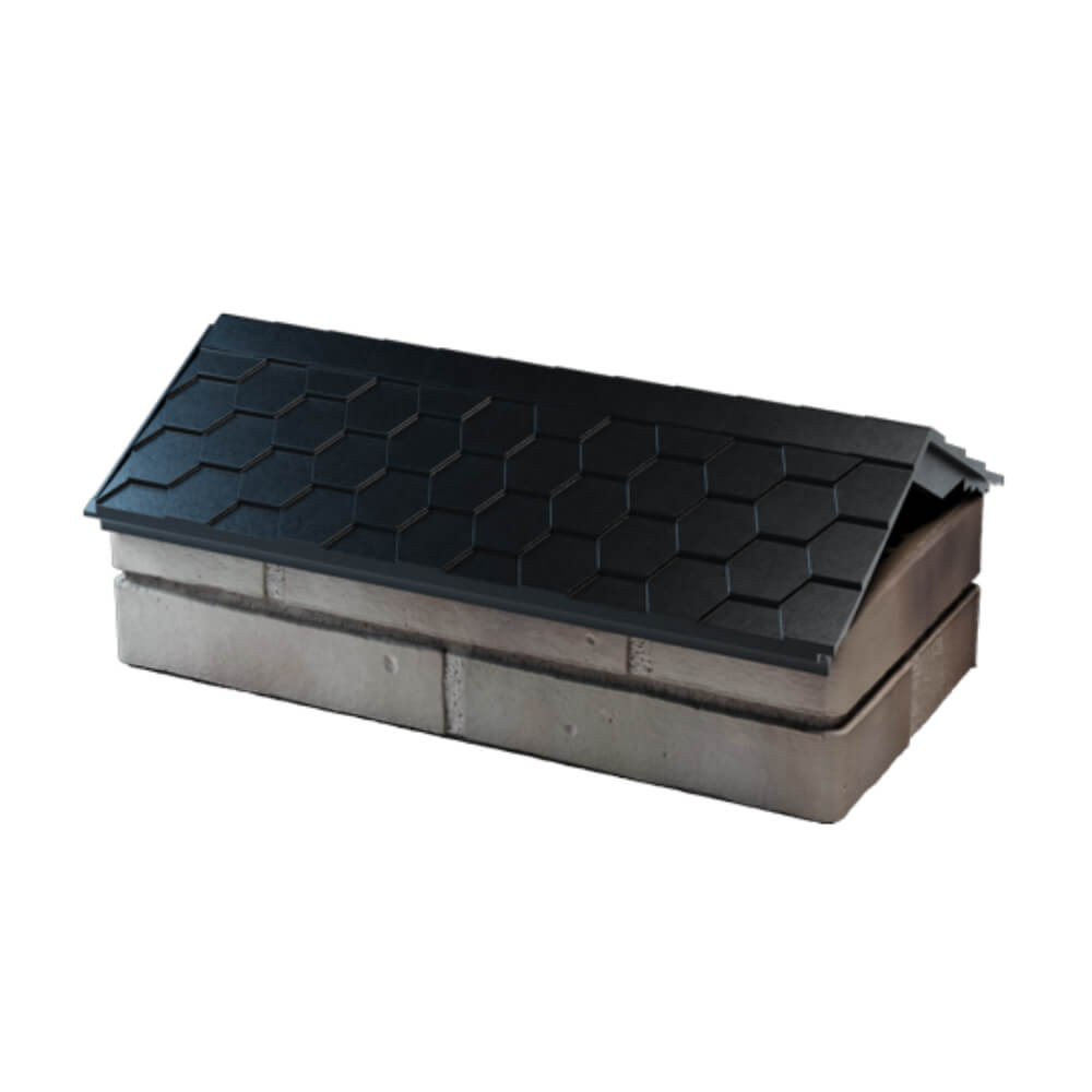 Парапет Zking Эверест Черный с посадкой на 1 кирпич (200/225/255мм) в Пензе фото