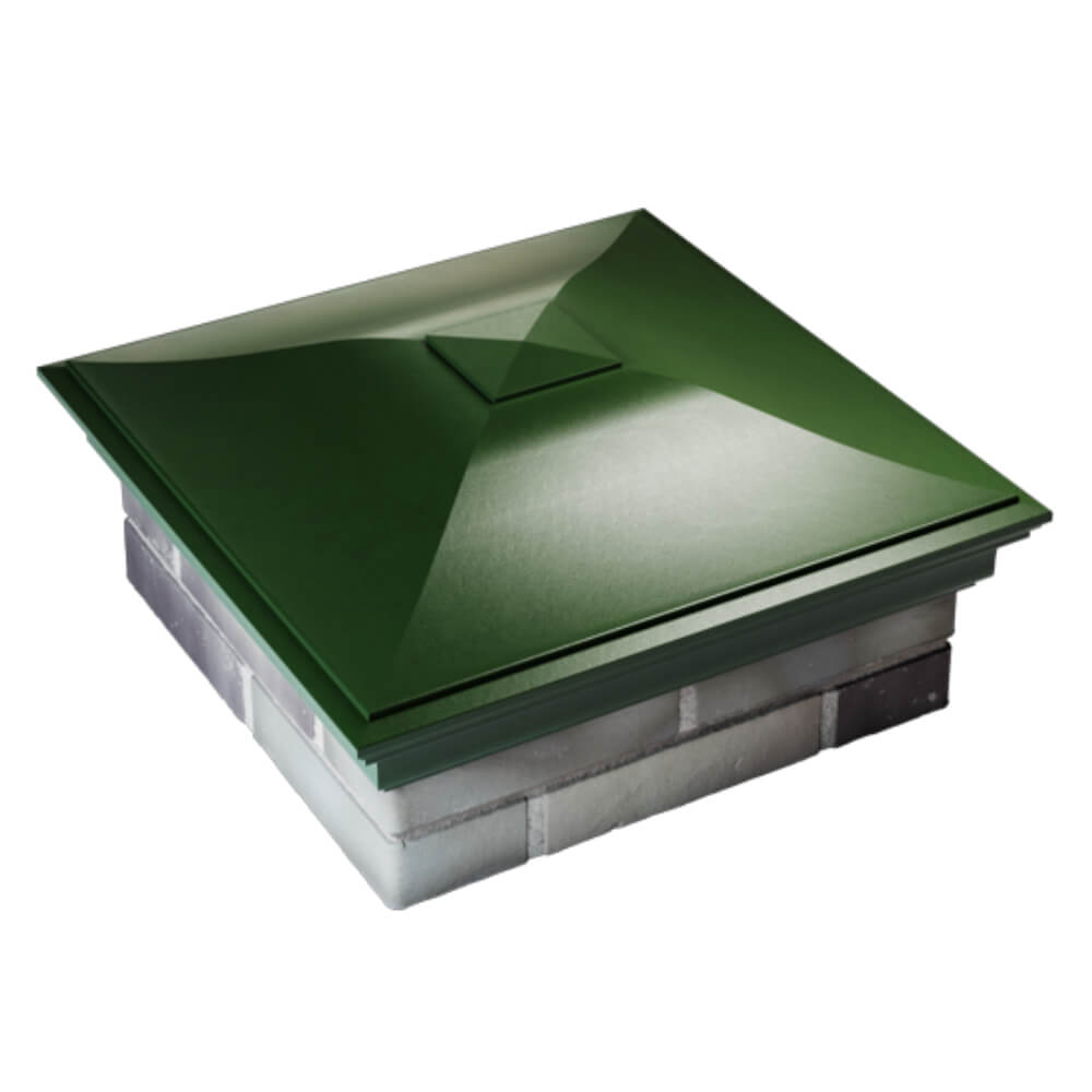 Колпак Zking Монблан Зеленый на столб 2х2 кирпича (515х515мм) Пенза фото