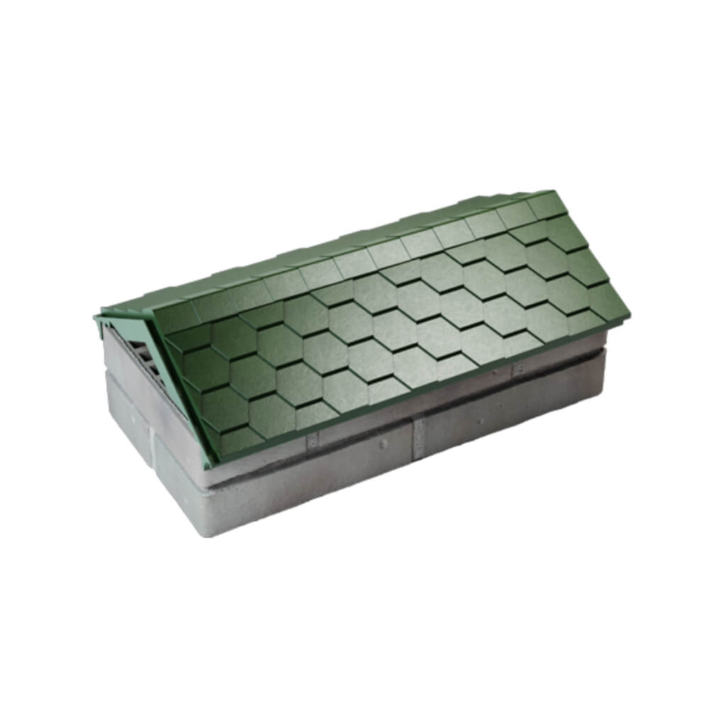 Парапет Zking Эверест Зеленый с посадкой на 1 кирпич (200/225/255мм) в Пензе фото