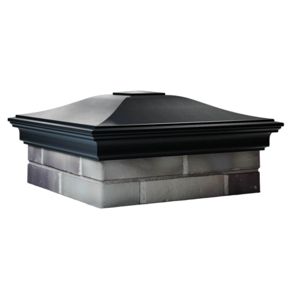 Колпак Zking Монблан Черный на столб 2х2 кирпича (515х515мм) в Пензе фото