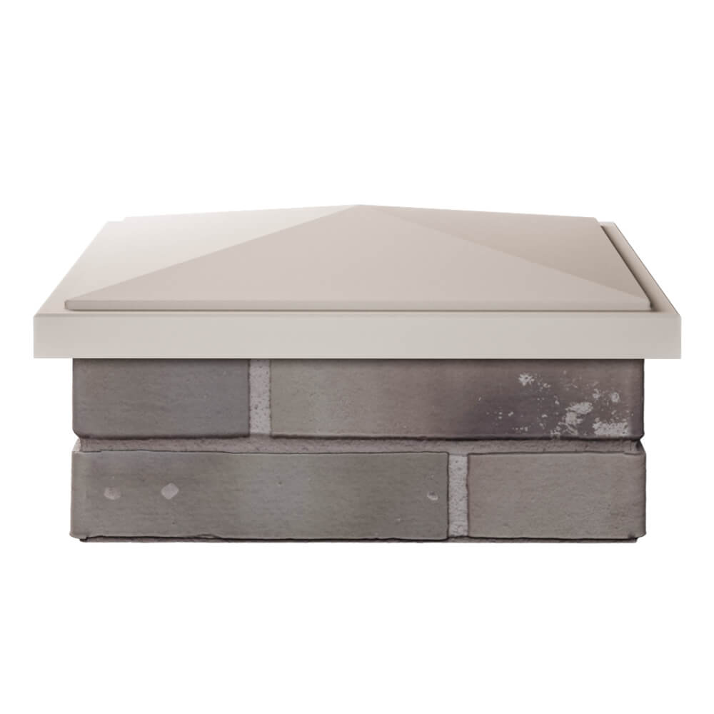 Колпак Zking БонаМоно Бежевый на столб 1.5х1.5 кирпича (385х385, 400х400мм) Пенза фото