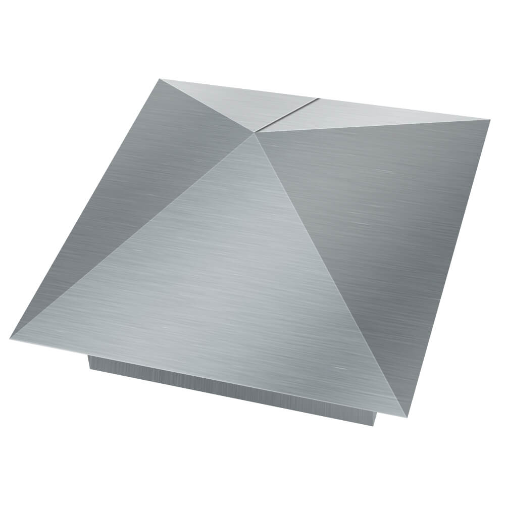 Колпак металлический 380х380мм оцинкованный заборный Пенза фото