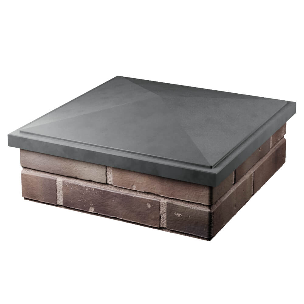 Колпак Zking БонаМоно Серый на столб 2х2 кирпича (515х515, 530х530мм) в Пензе фото