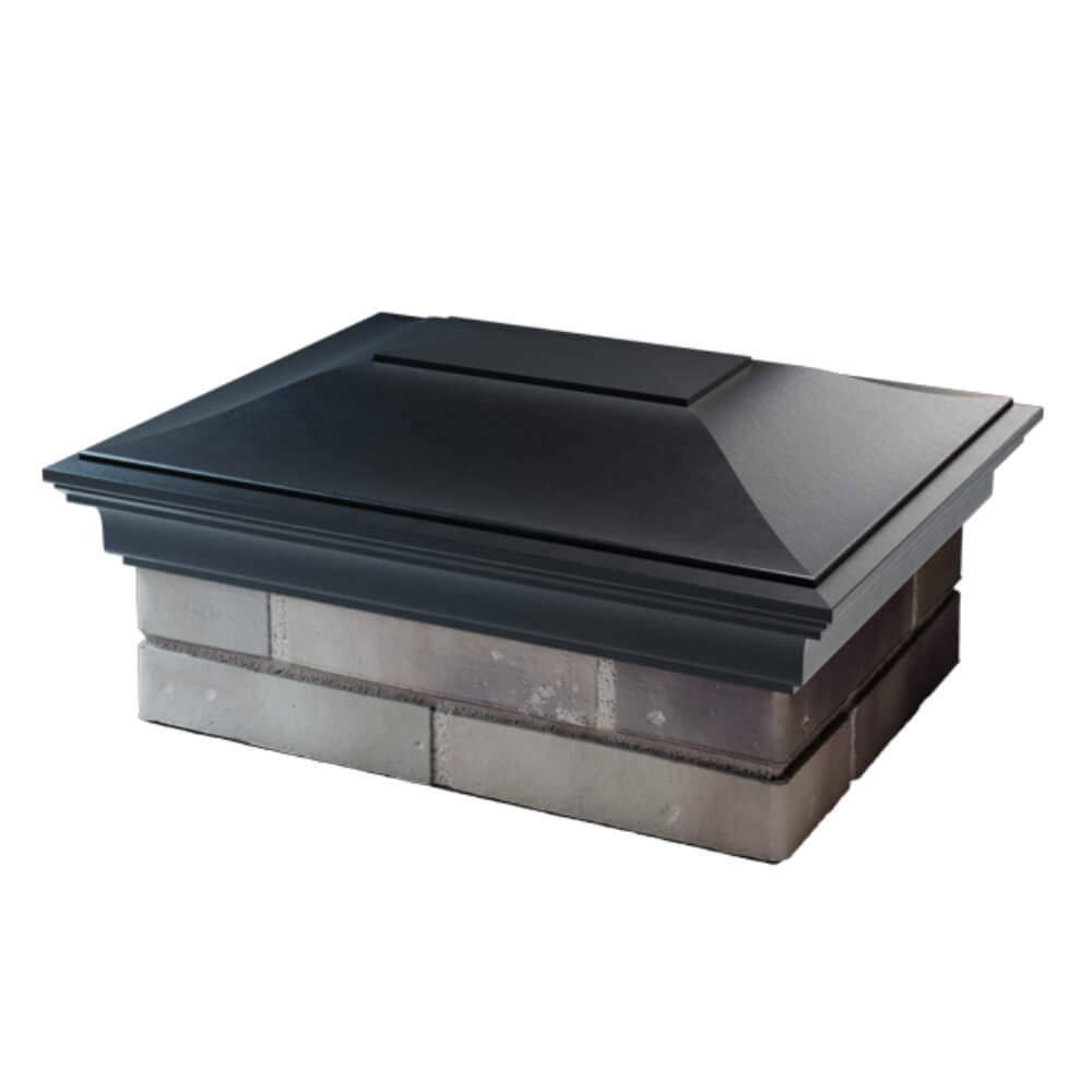 Колпак Zking Монблан Черный на столб 2х1.5 кирпича (515х385мм) в Пензе фото