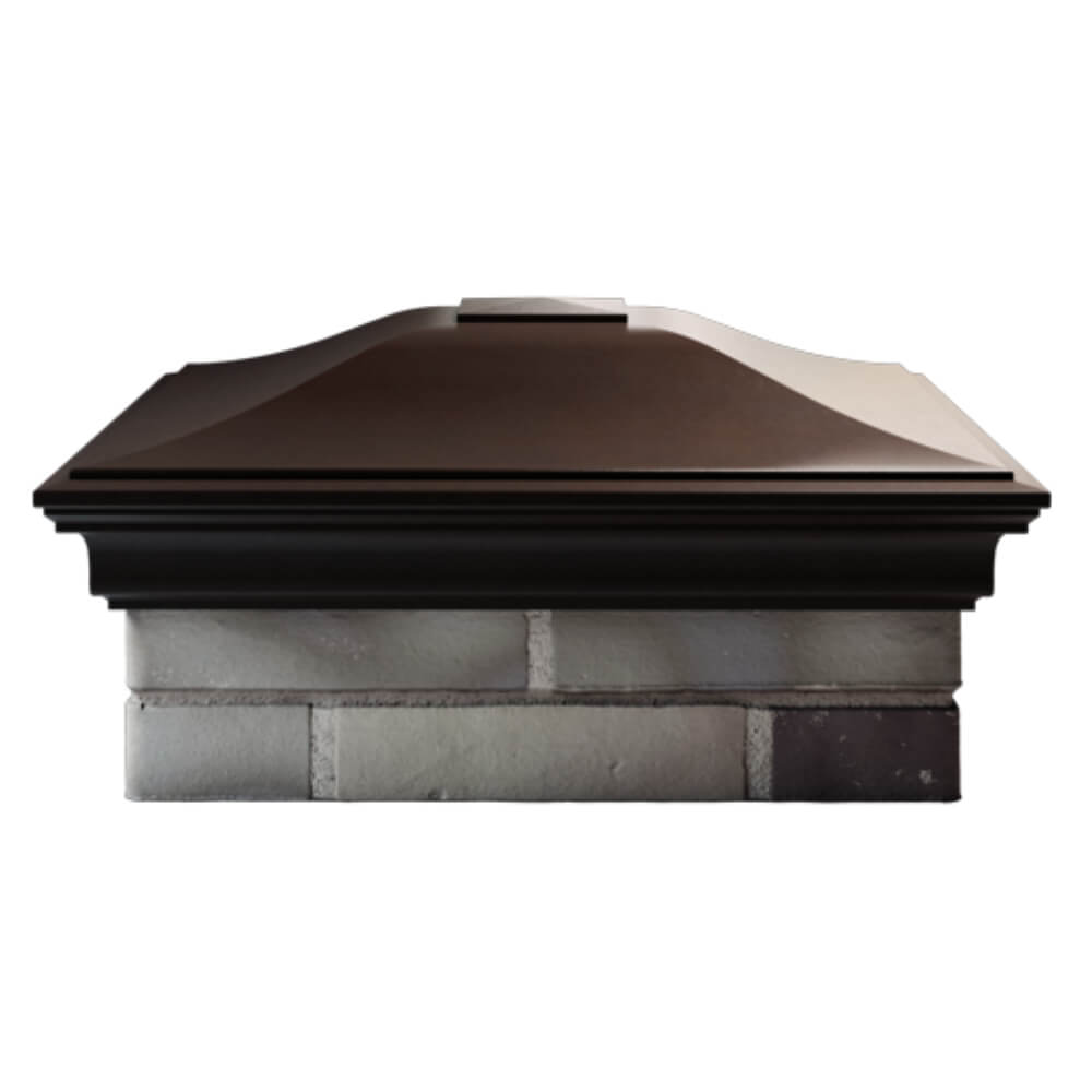 Колпак Zking Монблан Коричневый на столб 2х2 кирпича (515х515мм) в Пензе фото
