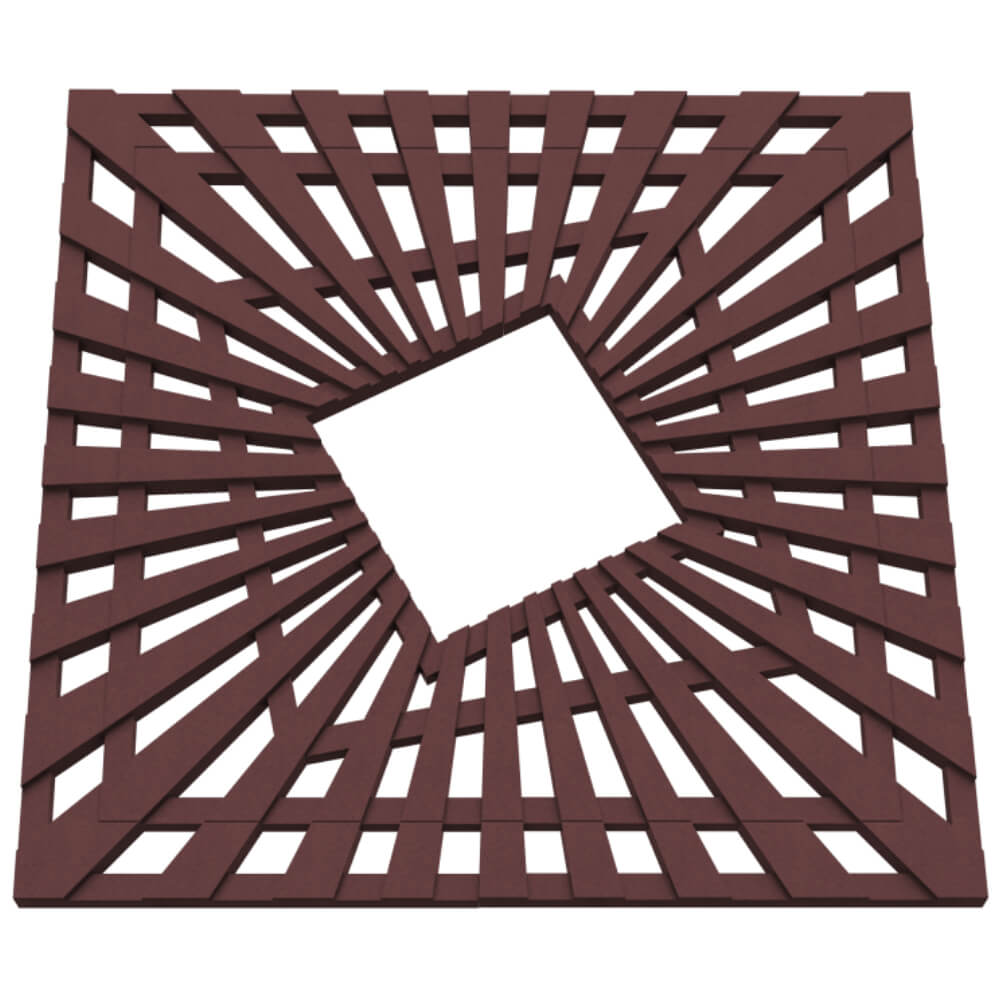 Приствольная решетка для дерева ZKING ATMOSPHERE 1.2х1.2м Коричневая в Пензе фото