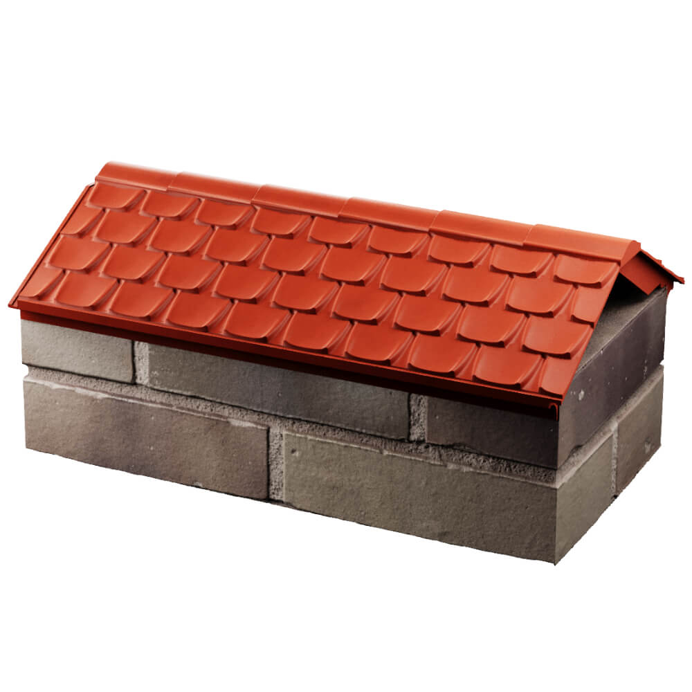 Парапет Zking Эльбрус Красный с посадкой на 1 кирпич (255мм) в Пензе фото