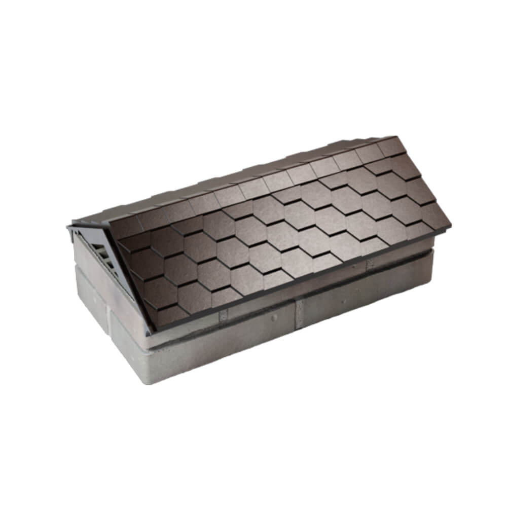 Парапет Zking Эверест Коричневый с посадкой на 1 кирпич (200/225/255мм) в Пензе фото