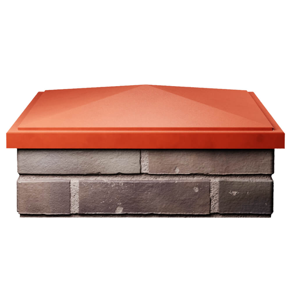 Колпак Zking БонаМоно Красный на столб 2х2 кирпича (515х515, 530х530мм) Пенза фото