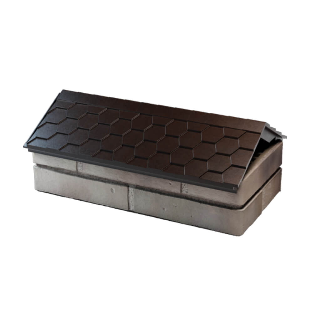 Парапет Zking Эверест Коричневый с посадкой на 1 кирпич (200/225/255мм) в Пензе фото