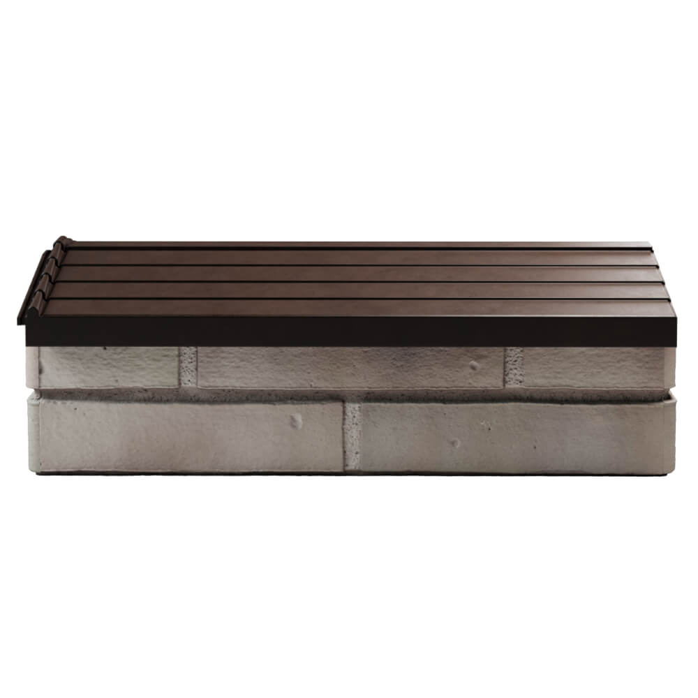 Парапет Zking Бона ХайТек Коричневый с посадкой на 1 кирпич (200/225/255мм) в Пензе фото