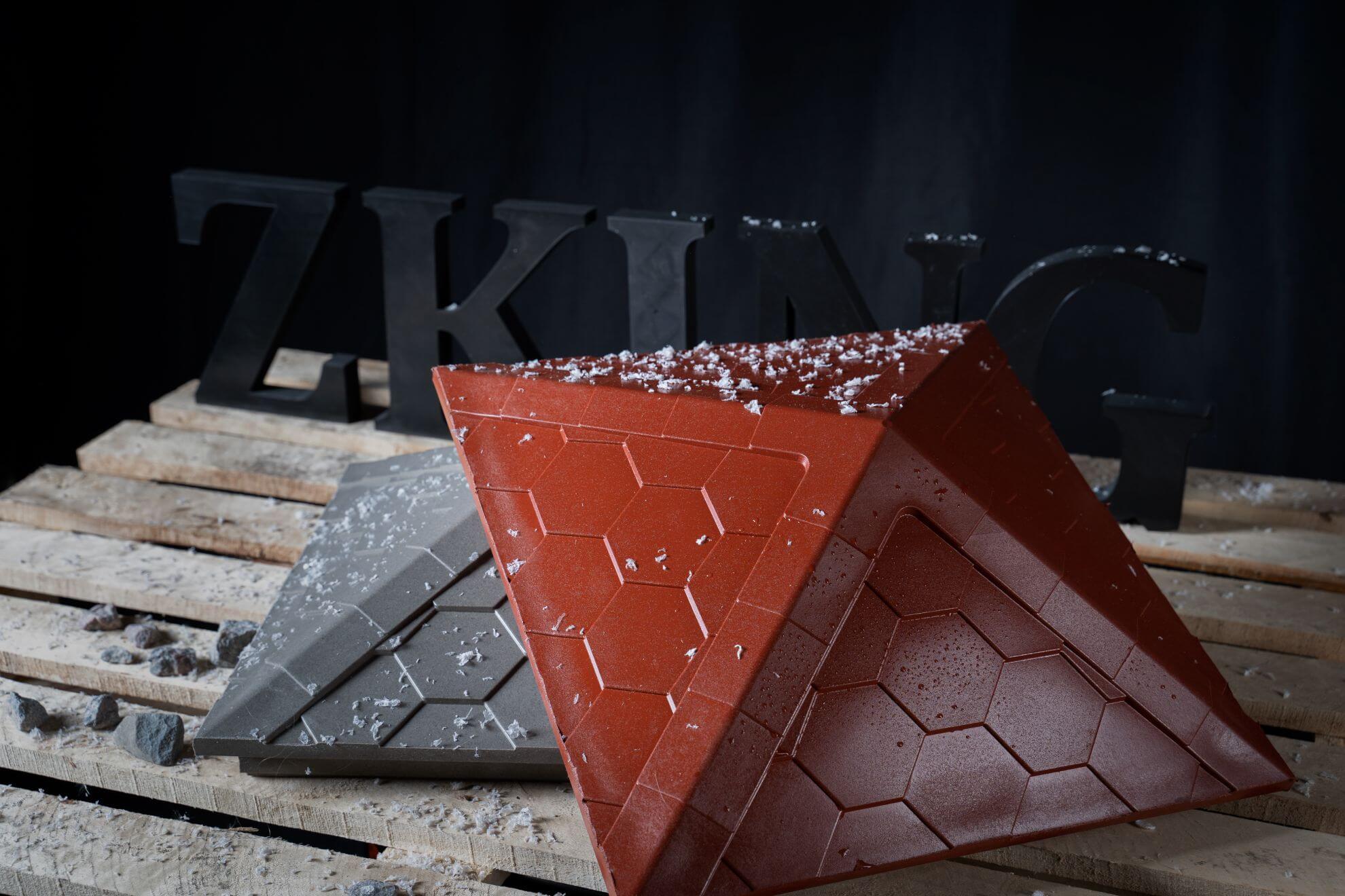 Колпак Zking Эверест Красный на столб 1.5х1.5 кирпича (390х390мм) в Пензе фото