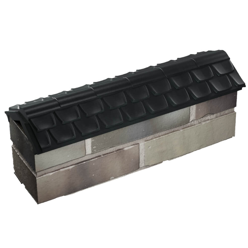 Парапет Zking Эльбрус Черный с посадкой на 0.5 кирпича (130мм) в Пензе фото