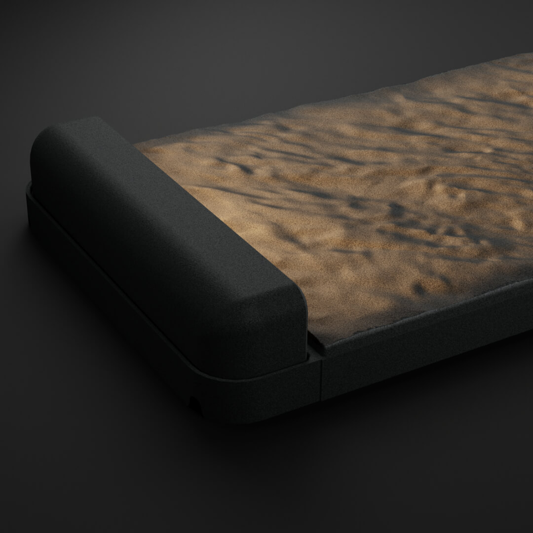 LED Светильник для шаговой плиты STONE Графитовый Серый 330х75х98мм в Пензе фото