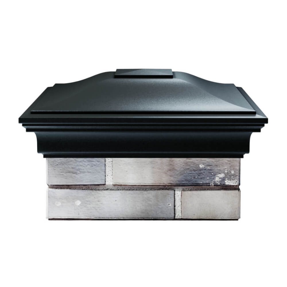 Колпак Zking Монблан Черный на столб 1.5х1.5 еврокирпича 0.7НФ (355х355мм) Пенза фото