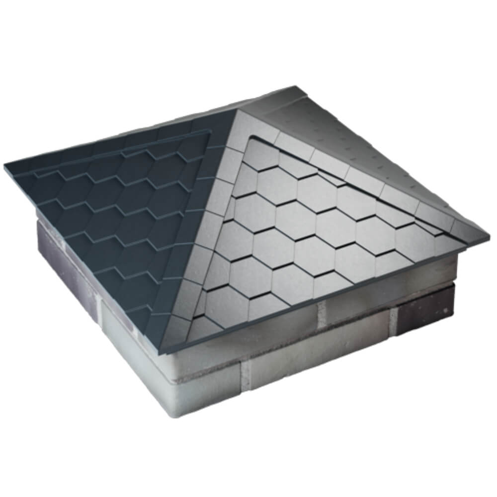 Колпак Zking Эверест Серый на столб 2х2 кирпича (535х535мм) Пенза фото