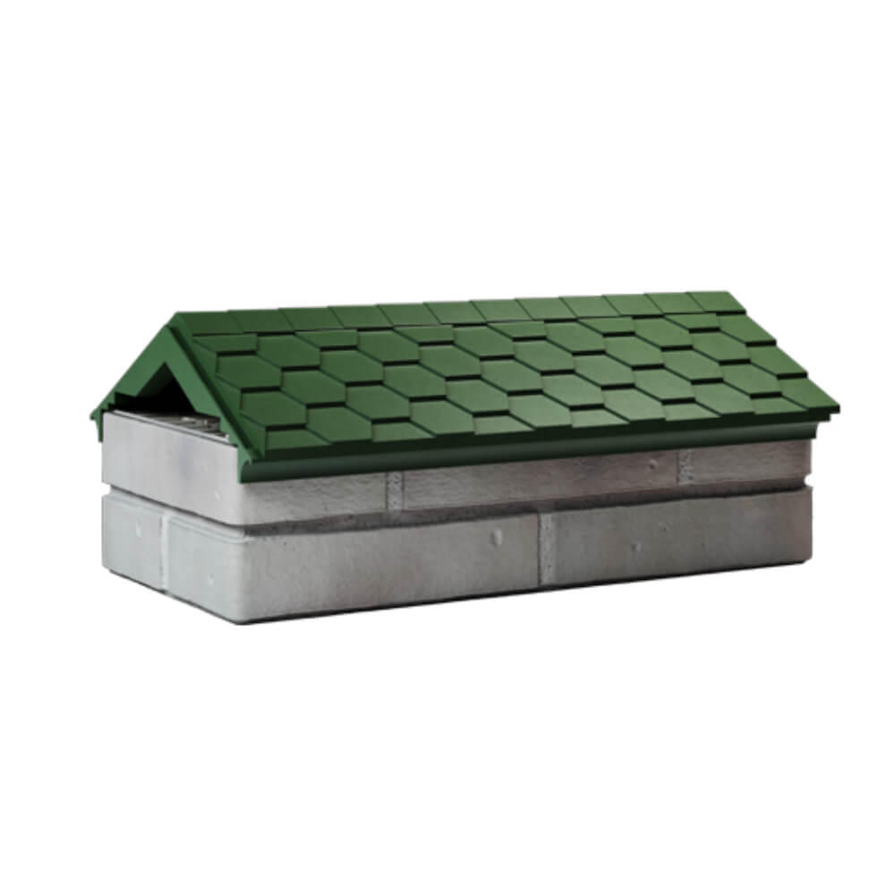 Парапет Zking Эверест Зеленый с посадкой на 1 кирпич (200/225/255мм) Пенза фото