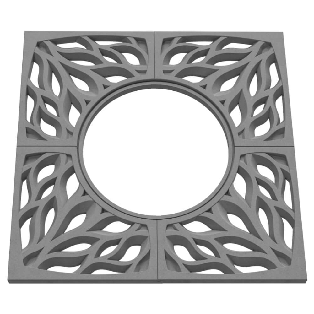 Приствольная решетка для дерева ZKING CRUST 1.2х1.2м Серая в Пензе фото