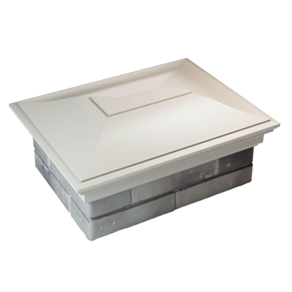 Колпак Zking Монблан Бежевый на столб 2х1.5 кирпича (515х385мм) Пенза фото