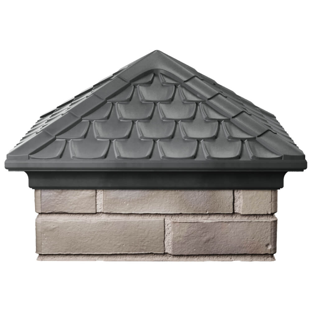 Колпак Zking Эльбрус Серый на столб 1.5х1.5 кирпича (385х385мм) Пенза фото