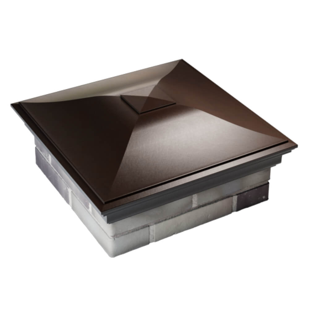 Колпак Zking Монблан Коричневый на столб 2х2 кирпича (515х515мм) Пенза фото