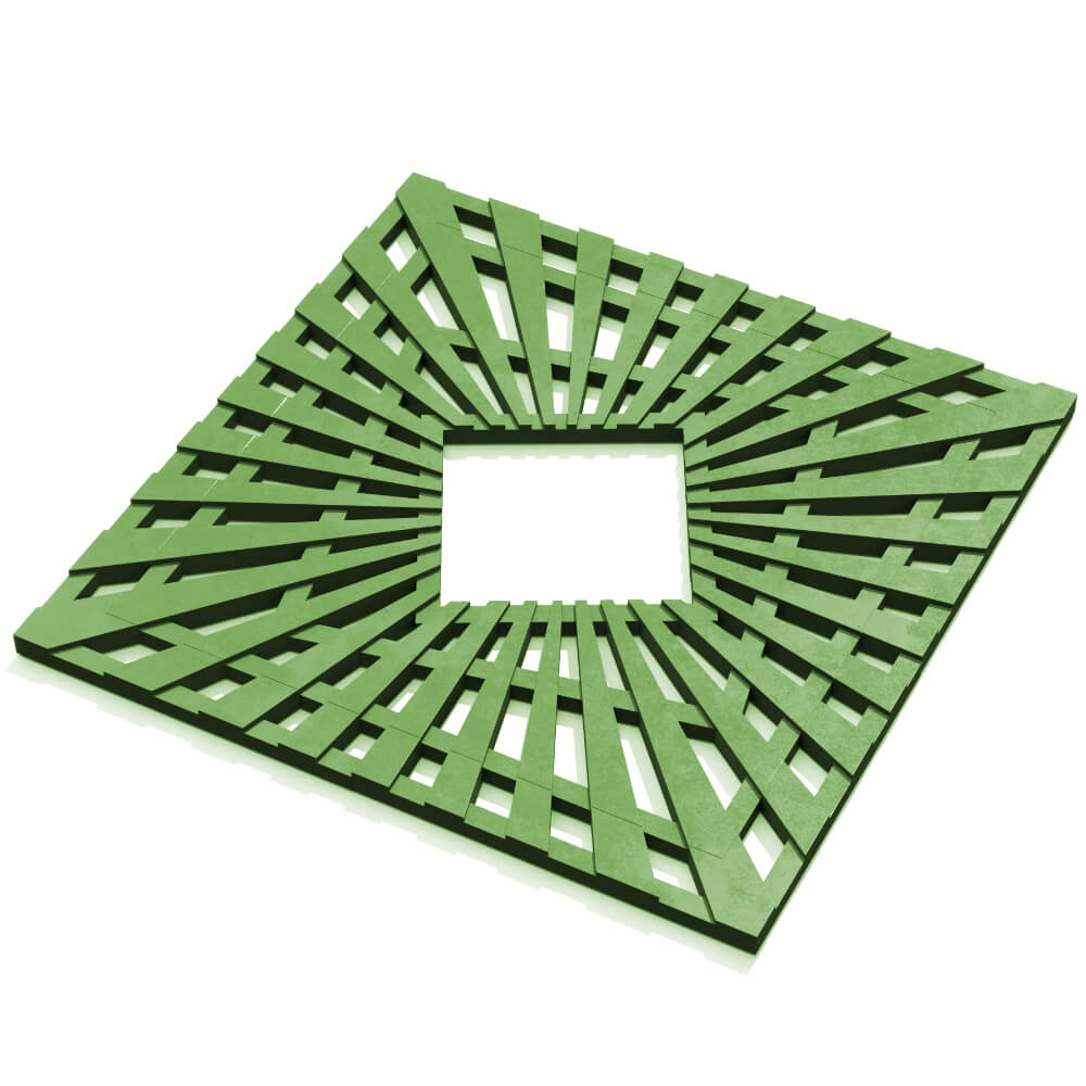 Приствольная решетка для дерева ZKING ATMOSPHERE 1.2х1.2м Зеленая в Пензе фото