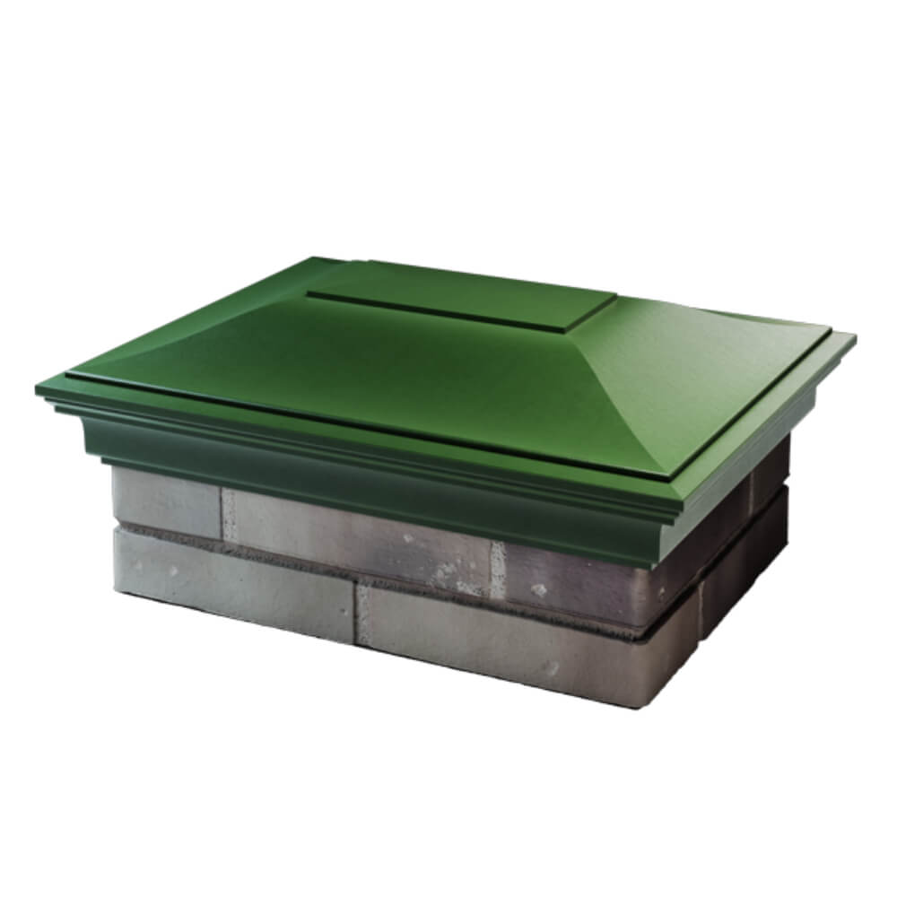 Колпак Zking Монблан Зеленый на столб 2х1.5 кирпича (515х385мм) в Пензе фото