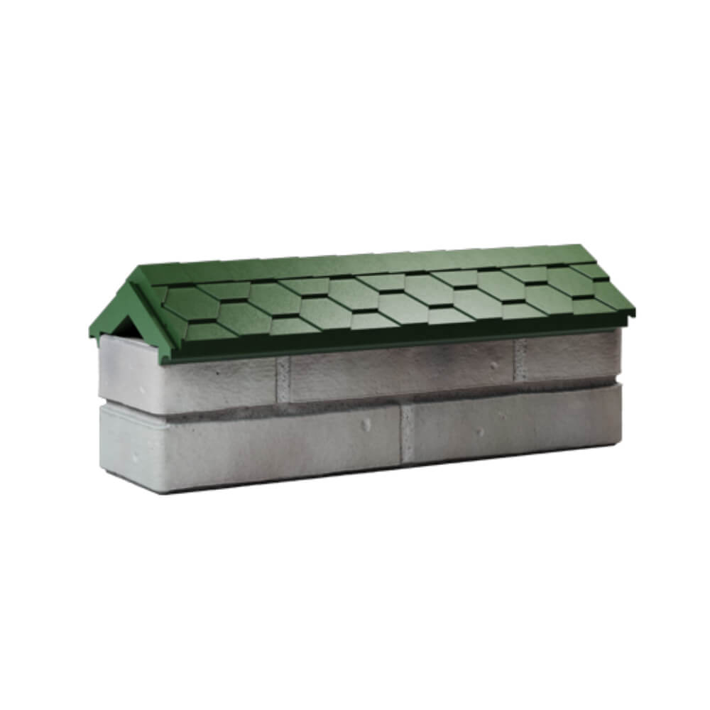 Парапет Zking Эверест Зеленый с посадкой на 0.5 кирпича (130мм) Пенза фото