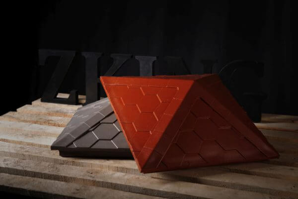 Колпак Zking Эверест Красный на столб 1.5х1.5 кирпича (390х390мм) в Пензе фото