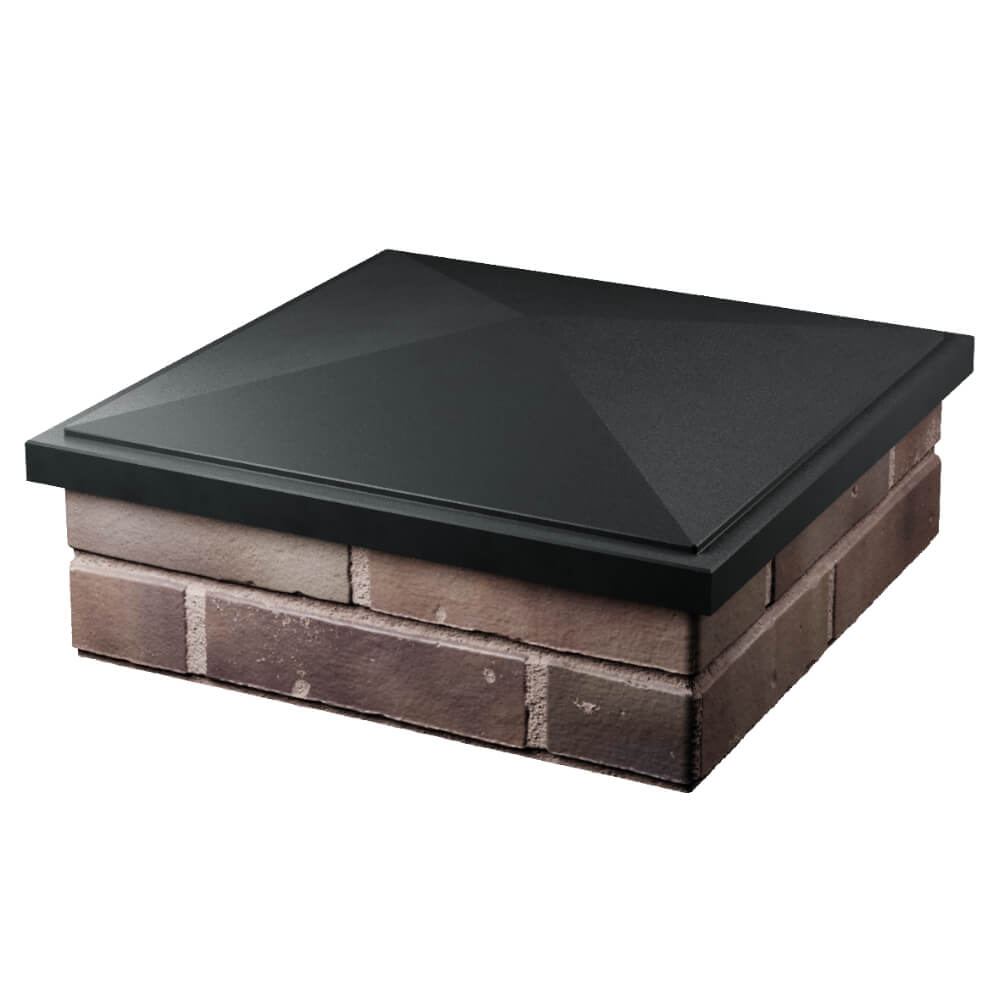 Колпак Zking БонаМоно Черный на столб 2х2 кирпича (515х515, 530х530мм) в Пензе фото