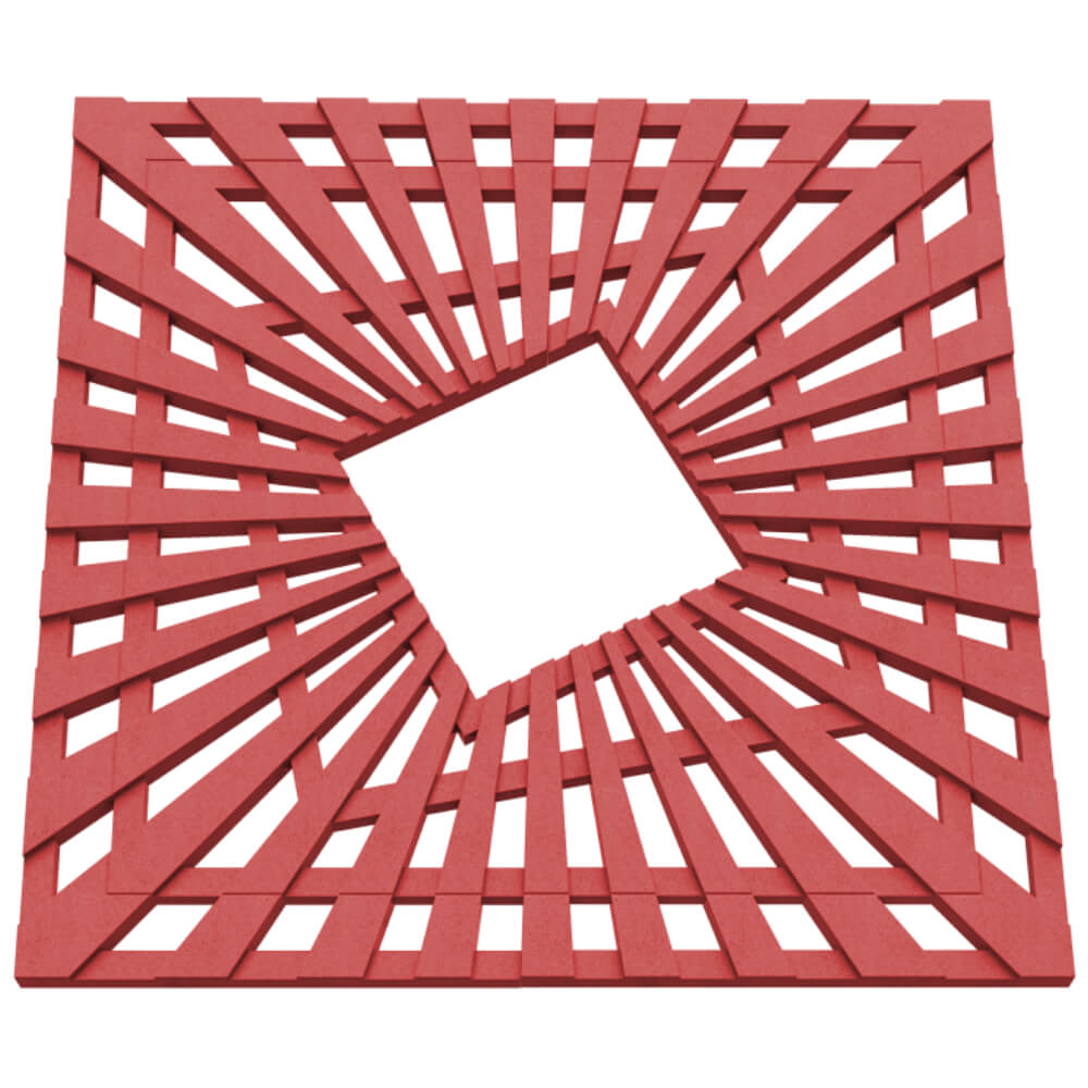 Приствольная решетка для дерева ZKING ATMOSPHERE 1.2х1.2м Красная в Пензе фото