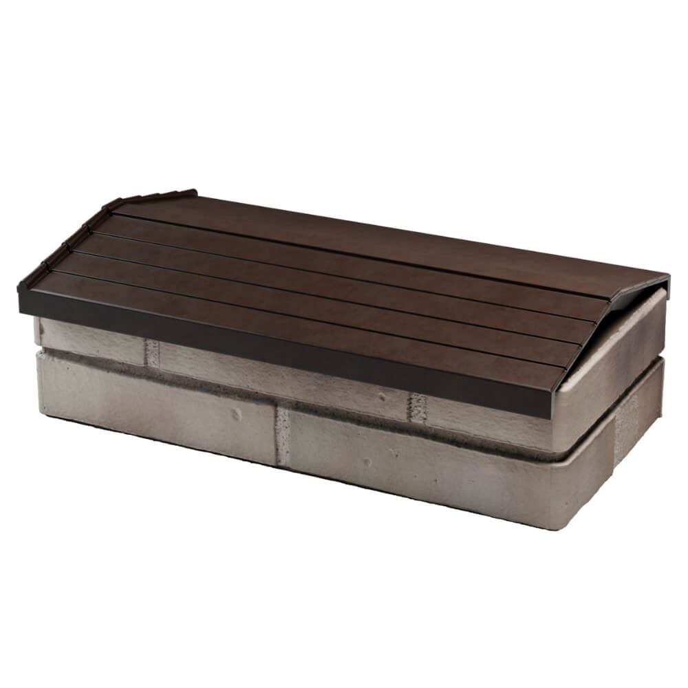 Парапет Zking Бона ХайТек Коричневый с посадкой на 1 кирпич (200/225/255мм) в Пензе фото