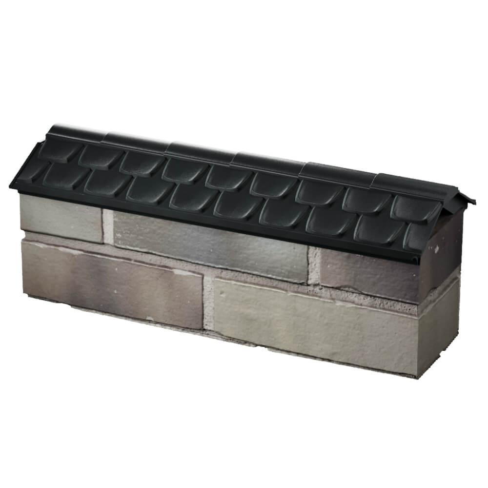 Парапет Zking Эльбрус Черный с посадкой на 0.5 кирпича (130мм) в Пензе фото