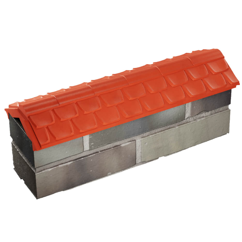 Парапет Zking Эльбрус Красный с посадкой на 0.5 кирпича (130мм) в Пензе фото