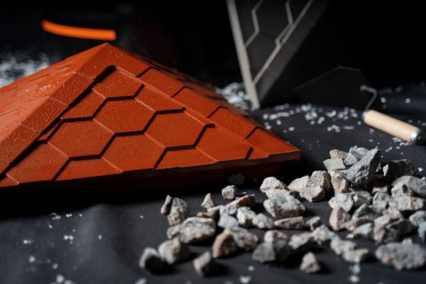 Колпак Zking Эверест Красный на столб 1.5х1.5 кирпича (390х390мм) в Пензе фото